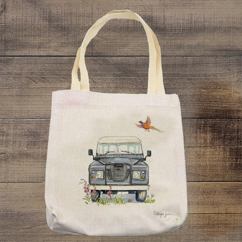Landy Grey Tote Bag